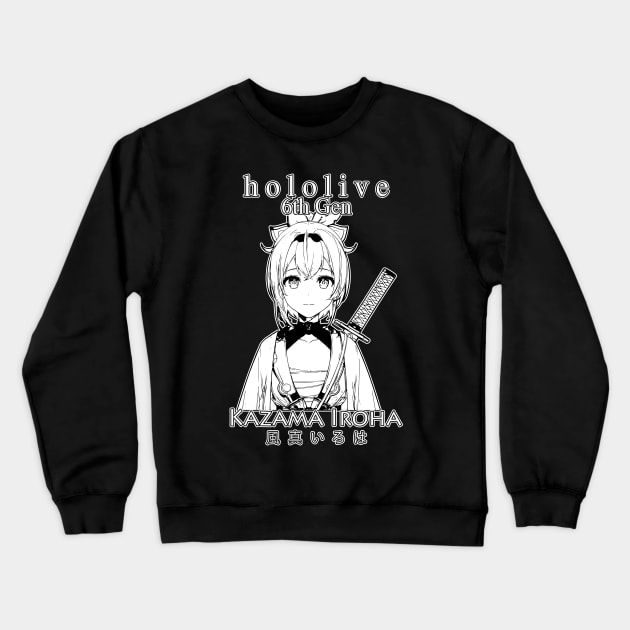 Kazama Iroha Hololive 6th Gen Crewneck Sweatshirt by TonaPlancarte